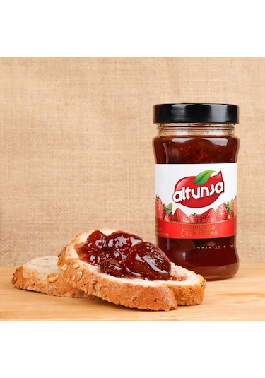 Altunsa Portakal - Böğürtlen - Vişne - Çilek Reçel Seti 4 x 380 G