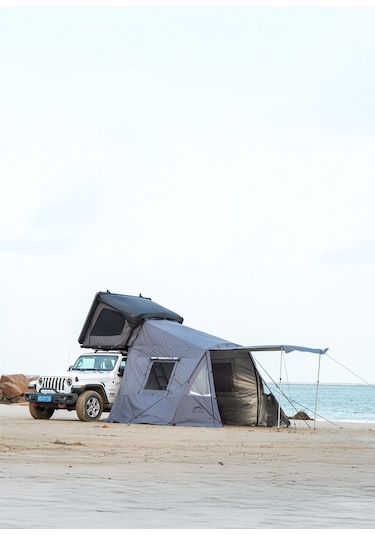Wild Land Çok İşlevli Araç Yan Çadırı Annex A Wild Cruiser 140 Ve 160 Ve Desert Cruiser 160 İçin Antrasit