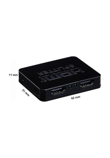Gplus 4Khd102M 2 Port 4K Ultra Hd 1 Giriş 2 Çıkış Mini Splitter