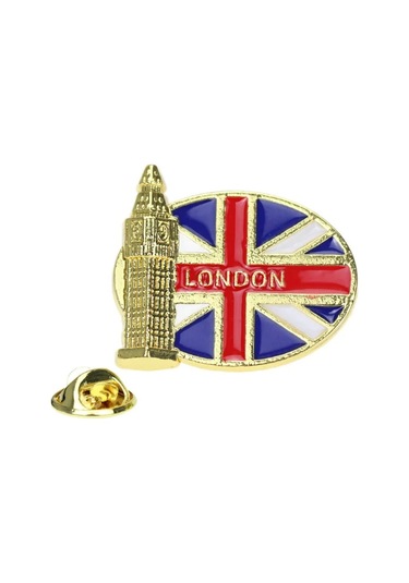 Dünyaca Ünlü Bina Broşu Kalp Şekli Bayrağı Hatıra Anı Çinko Mp276-14 Mp276-14 Çok Renkli