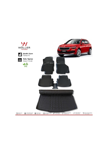 Skoda Kamiq Paspas Bagaj Havuzu 2020 Sonrası 3D Wöller