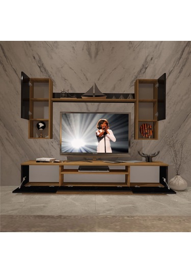 Decoraktiv Trendstyle 5das Mdf Tv Ünitesi Tv Sehpası Pera - Siyah