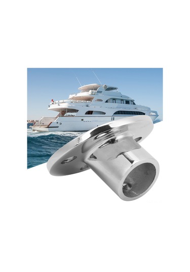 Lemestar Mjs013 60 Derece Gemi El Rail Fitiği - 316 Paslanmaz Çelik, Ayna Parlaklığı, Tuzlu Suya Dayanıklı, Kolay Kurulum