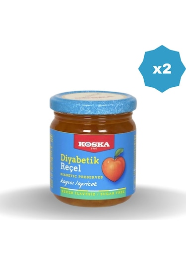 Diyabetik Kayısı Reçeli 240 Gr - 2 Adet
