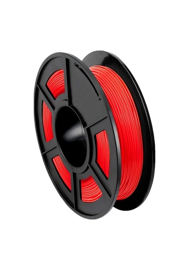 1,75mm Tpu 3d Yazıcı Filamenti +/-0,02mm Hassasiyet 0,5kg Kırmızı Makara 1,1 Lbs