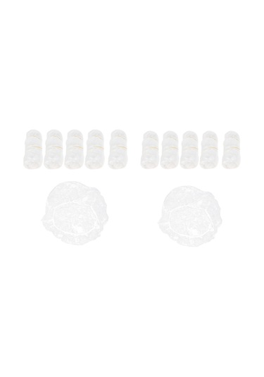 Suntek 100 Adet Tek Kullanımlık Duş Başlıkları Elastik Saç Beyaz