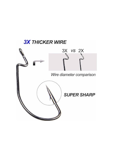 MSO Yüksek Karbonlu Olta Balık Sahte Silikon Yem İğne