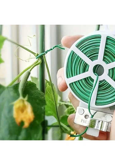 Bahçe Bakımı İçin 50mt Çok Amaçlı Bitki Saksı Kablo Sabitleme Teli