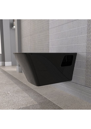 Lucco Loop 53 CM Asma Klozet Siyah