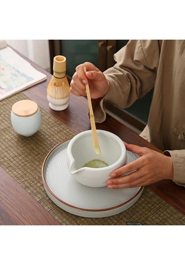 Bambu Matcha Çırpıcı Çay Kaşığı El Yapımı Geleneksel Japon Chasen Karıştırma Fırçası Diğer
