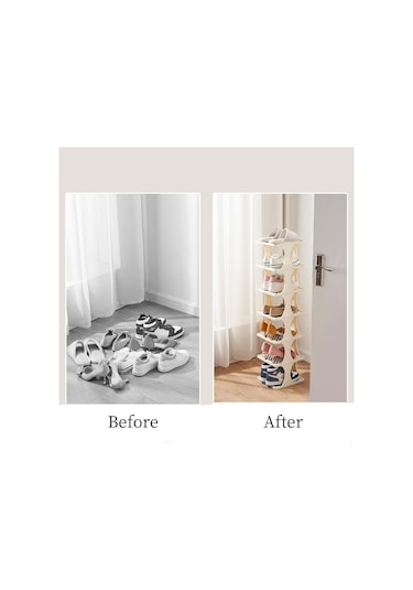 Ayakkabı Rafları Organizatör Dıy Yurdu Ayakkabı Dolapları OrganizatörRafları Köşe İçin Raf 4 Layers Beyaz