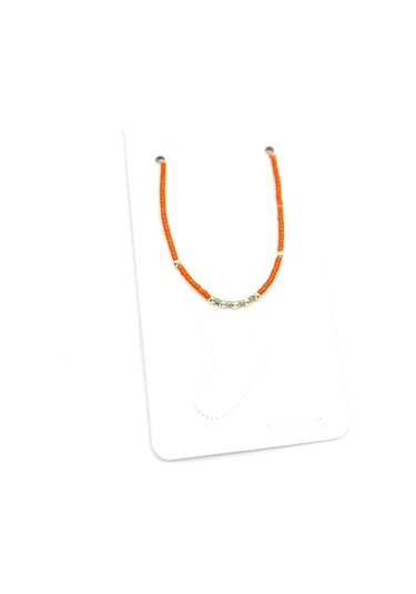 Kum Boncuk Halhal - Turuncu Çok Renkli