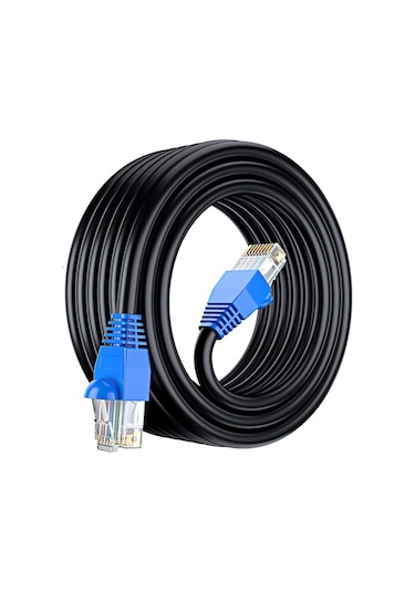 Apronx Cat6 50 M Dış Mekan Zırhlı Kablo Siyah