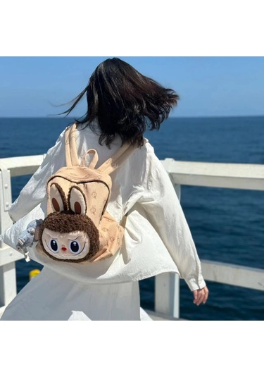 Labu Peluş Bebek Sırtçantası Kahverengi