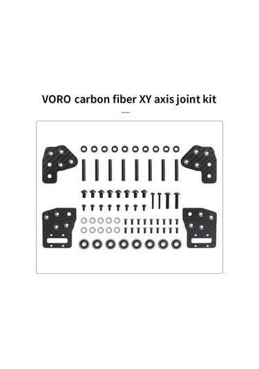 Monyee Voron 2.4/trident İçin Karbon Fiber Xy Eksenli Birleşen Seti - Atalet Azaltma Ve Hız Artırma