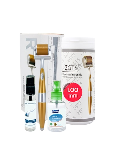 Zgts Gold 192 İğne 1.00 MM Ölçü Titanyum Dermaroller + Solüsyon