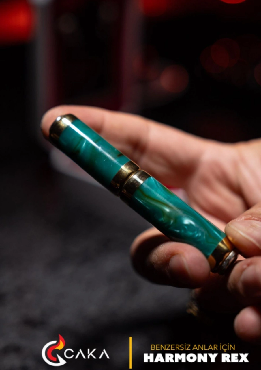 Caka Lighter Harmony Rex Su Yeşili Benzinli Çakmak Yeşil