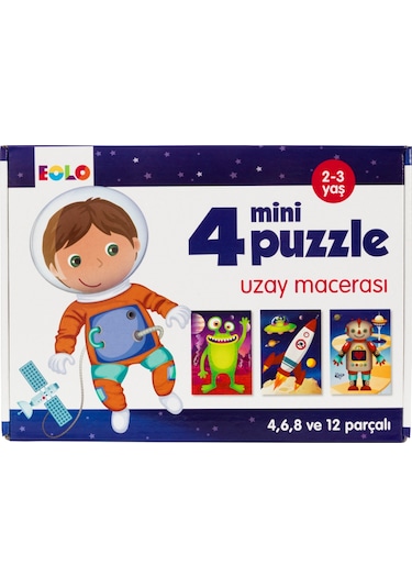 Eolo Uzay Macerası 4 Mini Puzzle 30 Parça