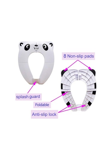 Çocuklar Ve Yetişkinler İçin Taşınabilir Seyahat Tuvalet Oturağı - Kompakt Katlanabilir Tasarım B Diğer