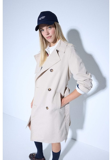 Defacto Regular Fit Trençkot E8578ax25auer128 Ekru