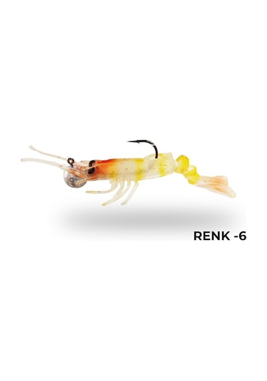 Avlivari 3D Shrimp 7.62Cm Silikon Karides