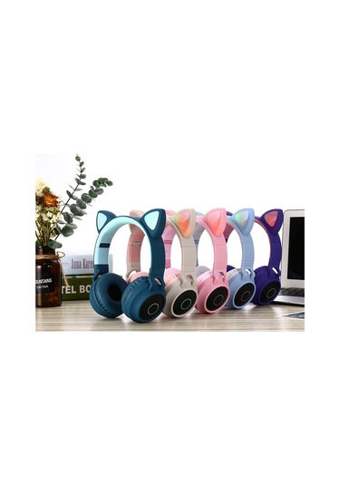 Geeroyoo Kablosuz Led Işıklı Kat Kulaklık - Mikrofonlu, Katlanabilir, Tf Kart Ve Aux Girişli, 40mm Hoparlör, 400mah Pil