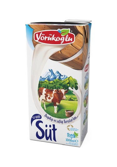 Yörükoğlu Yağlı Süt 1 Lt X 6 Adet