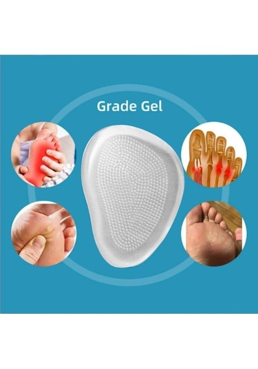 1çift Topuklu Kadın Ayakkabısı Için Kaydırmaz Şeffaf Jel Silikon Kendinden Yapışkanlı Tabanlık