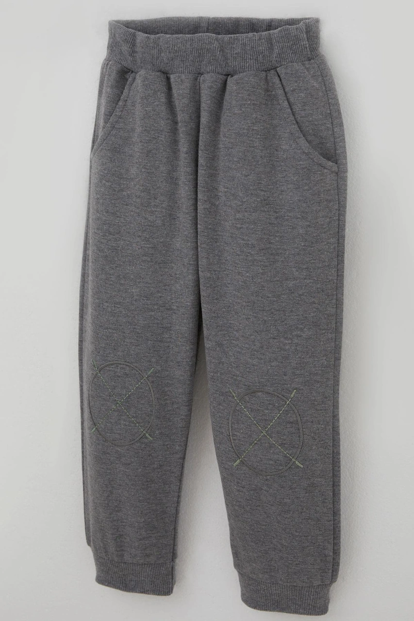 Breeze Erkek Çocuk Eşofman Takımı Sevimli Ayıcık Nakışlı 1-4 Yaş, Haki Yeşil Haki Yeşil