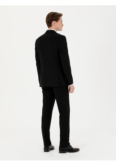 Cacharel Siyah Slim Fit Smokin