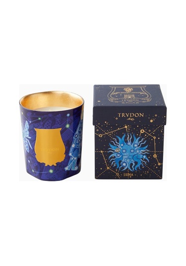 Trudon Luna Classic Lüks Kokulu Mum, 60 Saat Yanma Süresi Mavi