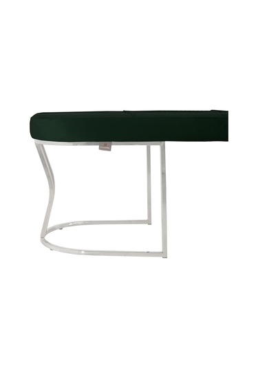 Viego Silver Collection- Yeşil Kapitoneli Chester Model Puf & Bench & Koltuk & Uzun Makyaj Puff & Yatak Ucu