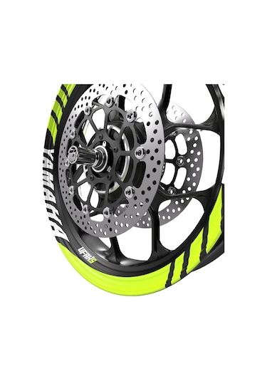 Yamaha R25 Geniş Jant Şeridi Florasan Sarı