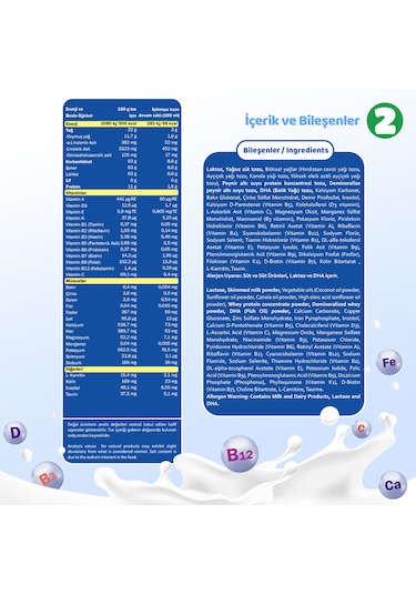 Bebehum 2 Numara Teneke Devam Sütü 6-9 Ay 400 gr x 8 Adet