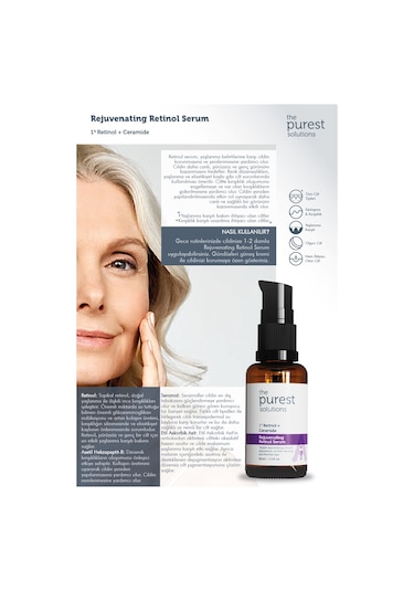 The Purest Solutions Vita-A Rejuvenating Retinol Serum (%1 Retino) 30 ML