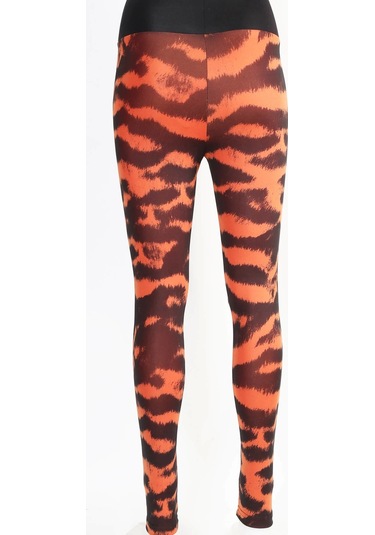 Derya Kurşun Trend Leggings Tayt Trnd04 Turuncu
