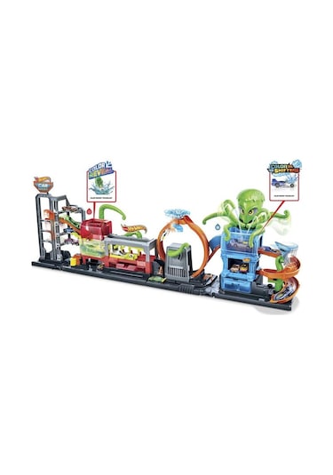 Hot Wheels Ahtapot ile Araba Yıkama Seti  Gtt96
