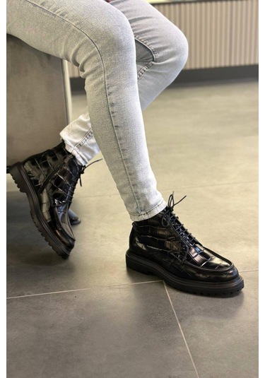 Lfr-p8024 Kroko Merdane Bot Siyah Siyah