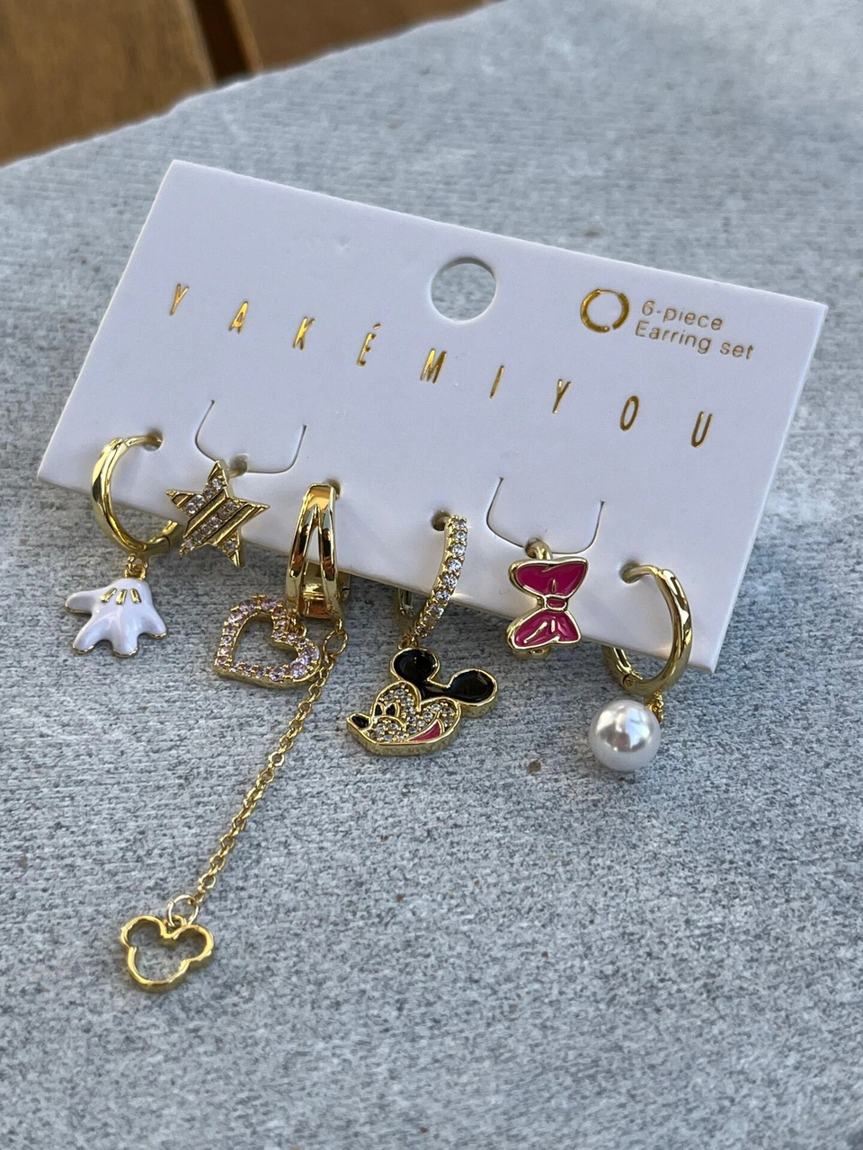 Yakemiyou Mickey Altılı Küpe Çok Renkli