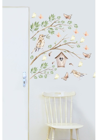 Kuş Evi Temalı Çocuk Odası Sticker Seti