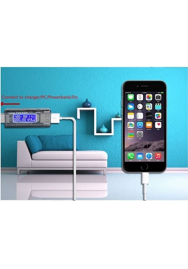 Usb Voltmetre. Ampermetre Voltaj Akım Gerilim Ölçer N11.40