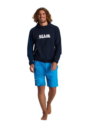 Slam Slam Graphic Hoodie Erkek Mavi Sweatshirt W13 Lacivert