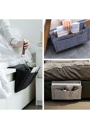 Teltree Yatak Başı Organizer: 5 Cep İle Pratik Saklama Çözümü Diğer