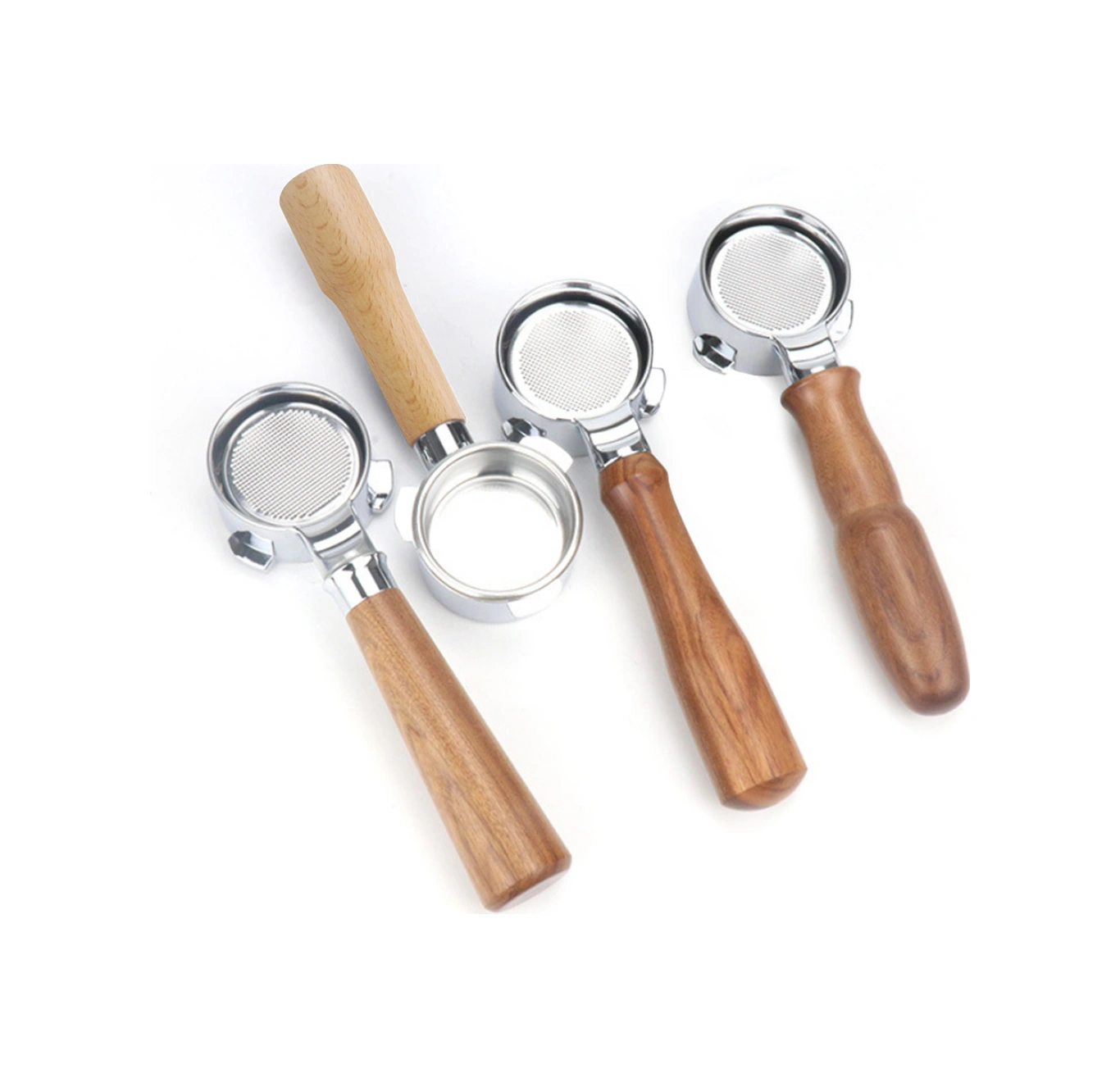 Lemestar 54mm Çelik & 38 Ahşap Altı Açık Kahve Portafilter,铂富880/870/850 Uyumlu Profesyonel Kahve Ekstraktör Aksesuarı A1 Kırmızı Nar Çamı Diğer