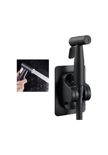 Pazly Suntek El Tipi Bide Sprey Duş Başlığı - Apartman & Otel İçin Siyah Model/ Siyah