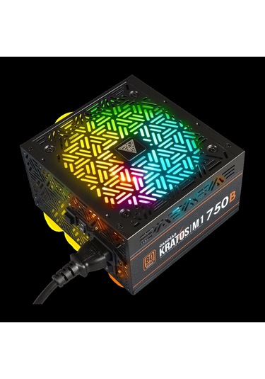 Gamdıas Kratos M1-750b, 750w, 80+ Bronze, Aktif Pfc, Rgb, Gamıng, Atx, Power Supply Psu