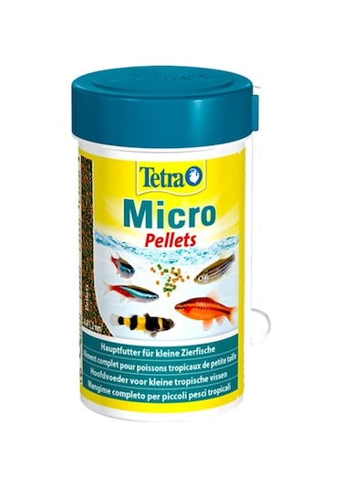 Tetra Micro Pellets Akvaryum Balık Yemi 100 ML 64 G