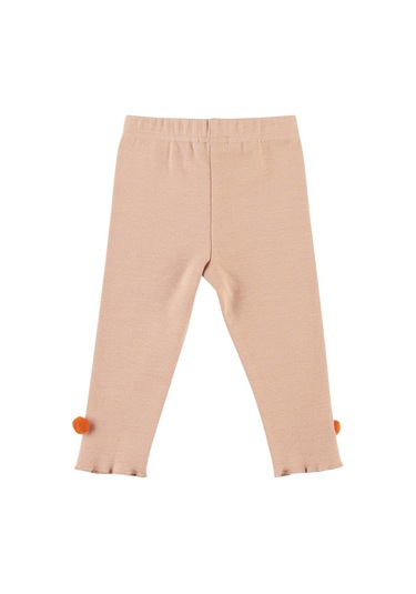 Panço Kız Çocukponponlu Tayt Siyah 2321gb12007-3458 001