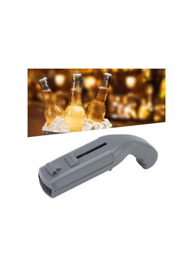 Yaozixa Pp Malzeme Atışlı Şişe Açıcı, Kolay Kullanım, Taşınabilir, Ev/kafe/bar İçin, Gri Renk Gri
