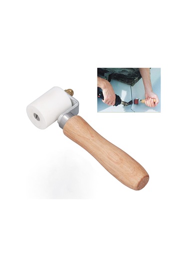 Yunboo Isı Dayanıklı Ahşap Kolu Fıçkırcı - Pvc Su Geçirmez Filmi Ve Kumaş Folyo İçin Ergonomik Pres Rulosu Diğer